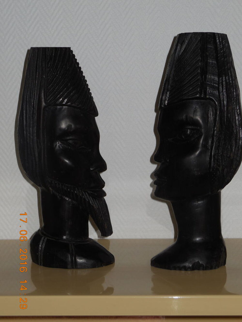 Sculpture " Bois d'&eacute;b&egrave;ne " D�coration