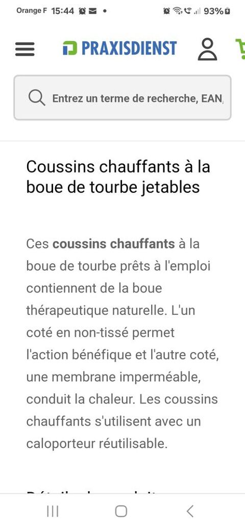 coussins chauffants boue de tourbe jetables, caloporteur 25 Saint-Martin-Boulogne (62)