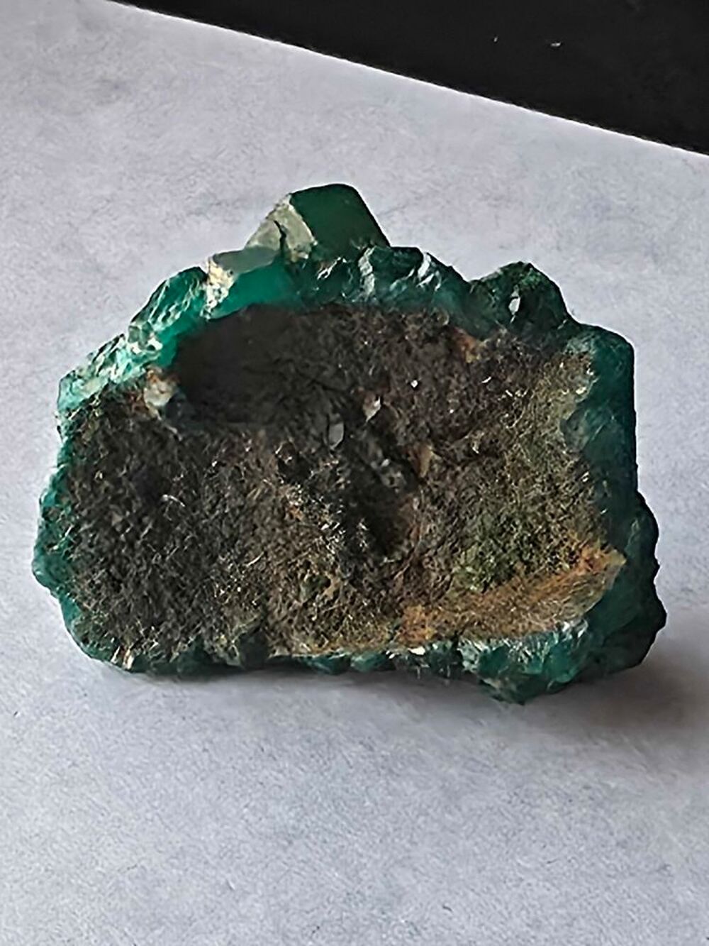 Dioptase Cristallis&eacute;e du Katanga (RDC)-Sp&eacute;cimen de Collection 