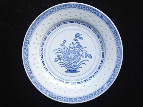 ASSIETTE PLATE CÉRAMIQUE MOTIF  GRAIN DE RIZ  5 Trégunc (29)