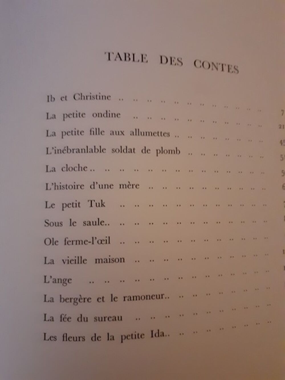 2 Livres de conte D'ANDERSEN belles illustrations Livres et BD
