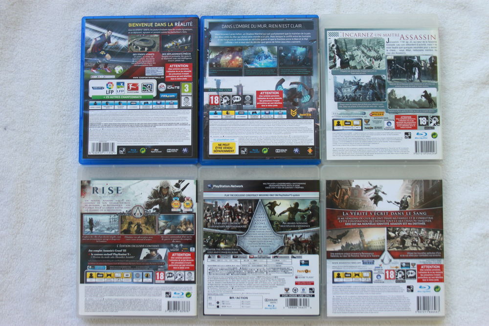 Jeux playstation 3 et 4 Consoles et jeux vidéos
