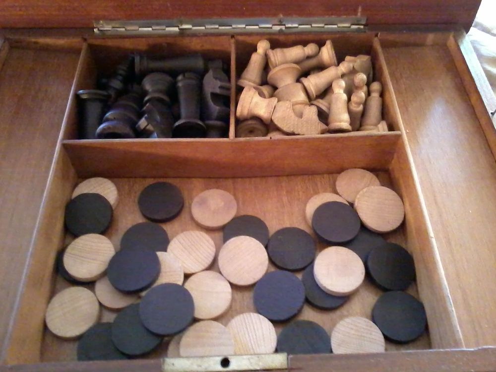 Jeux D'&eacute;chec en Bois et jeux de Dames ensemble Jeux / jouets