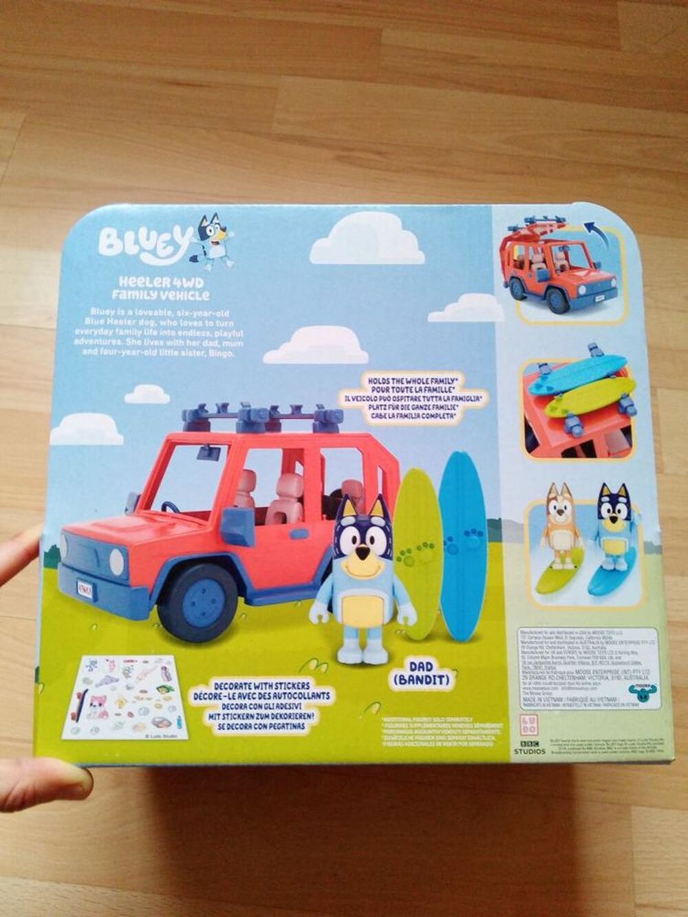 Bluey - V&eacute;hicule familial et figurine 8 cm (Neuf) Jeux / jouets