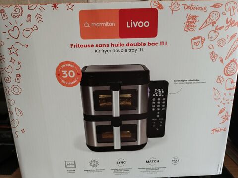 Friteuse sans huile double bac Livoo 11L Doué-la-Fontaine (49)