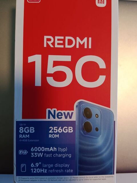 Smartphone Xiaomi REDMI 15C 8GB + 256GB parfait + �tui cuir 99 Saint-M�dard-d'Excideuil (24)