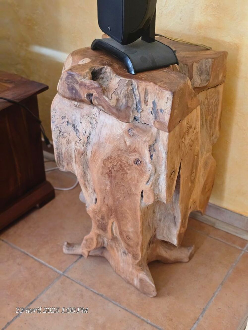 Colonne en racine de teck 70 x45 Meubles