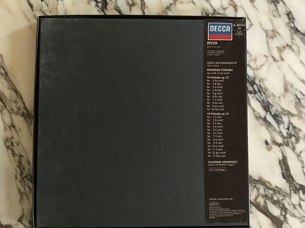 Rachmaninoff- Samtliche Pr&eacute;ludes CD et vinyles