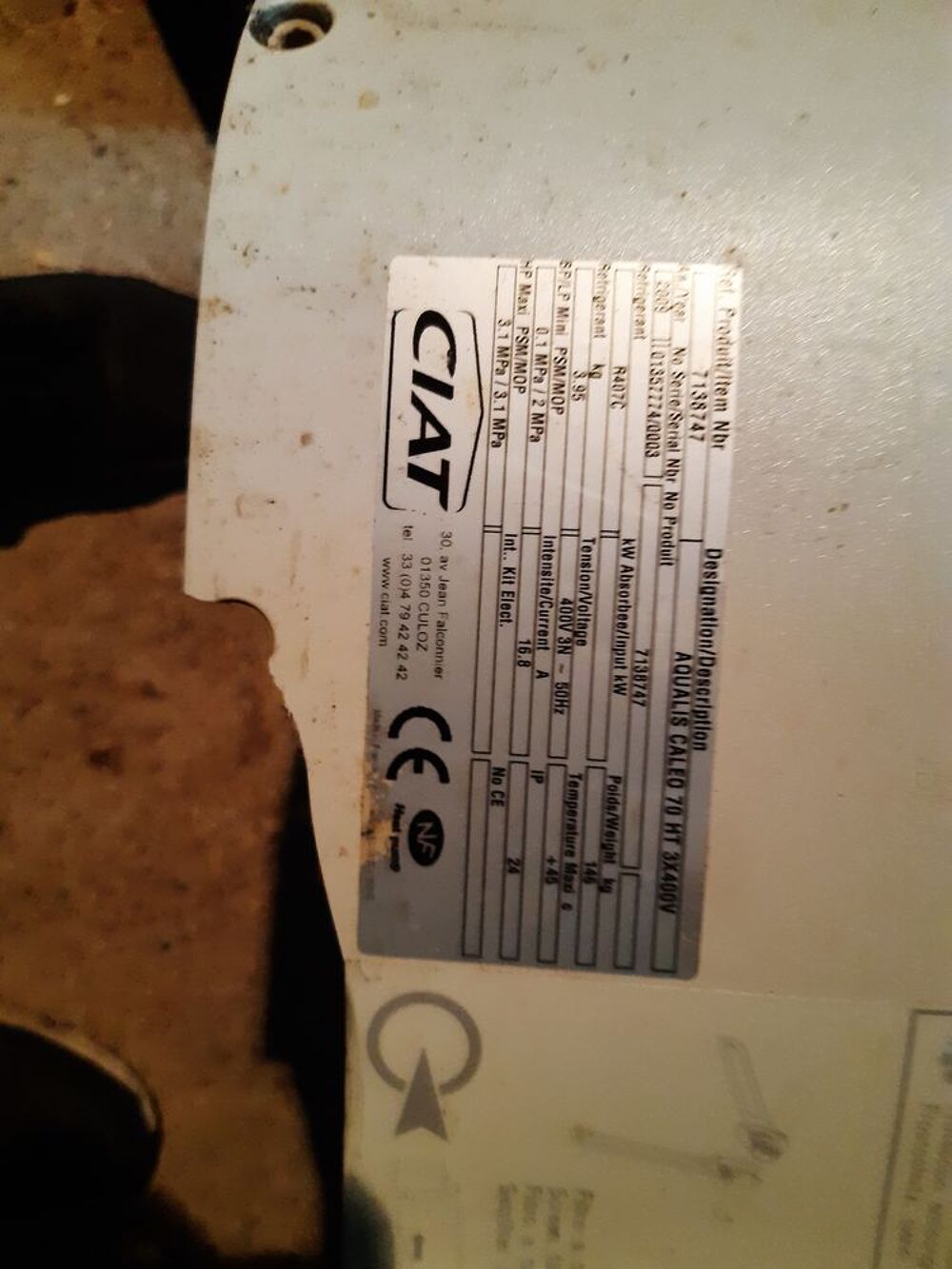 pompe a chaleurCIAT Bricolage