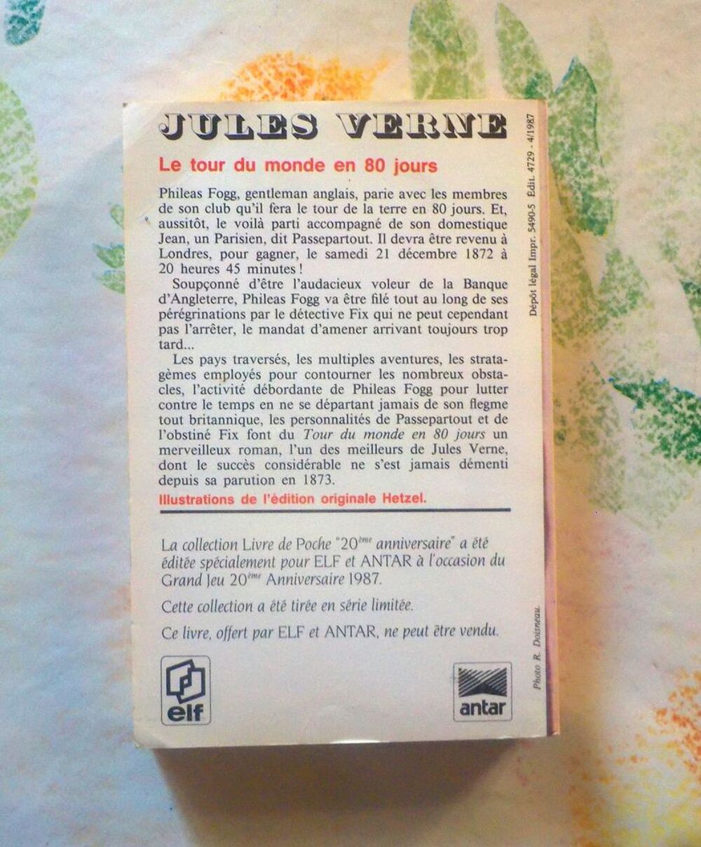 LE TOUR DU MONDE EN 80 JOURS de Jules VERNE Livre de Poche Livres et BD