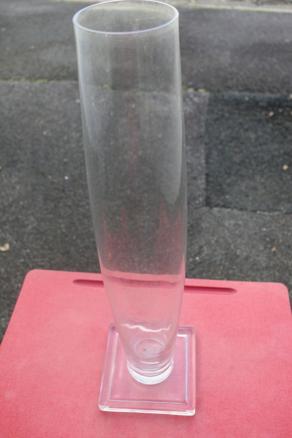 vase haut en verre Dcoration