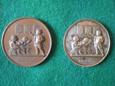 M�dailles pour l'Instruction El�mentaire - Second Empire. 100 Caen (14)