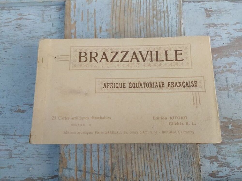 Album 25 Cartes Postales Anciennes Afrique Brazzaville 

