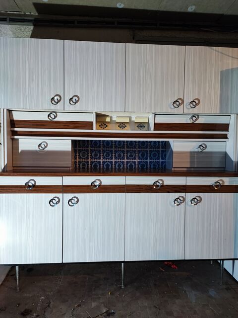 Buffet Vintage en Formica avec Motifs C�ramique 300 Ambazac (87)