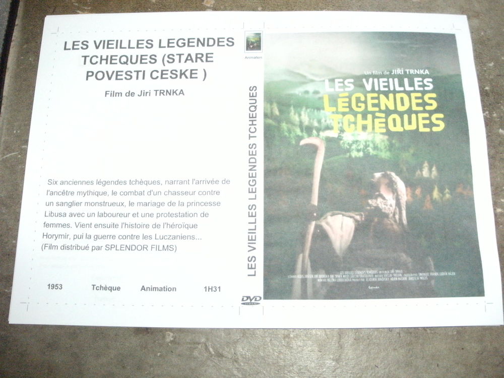 Film : " Les vieilles legendes Tcheques " DVD et blu-ray