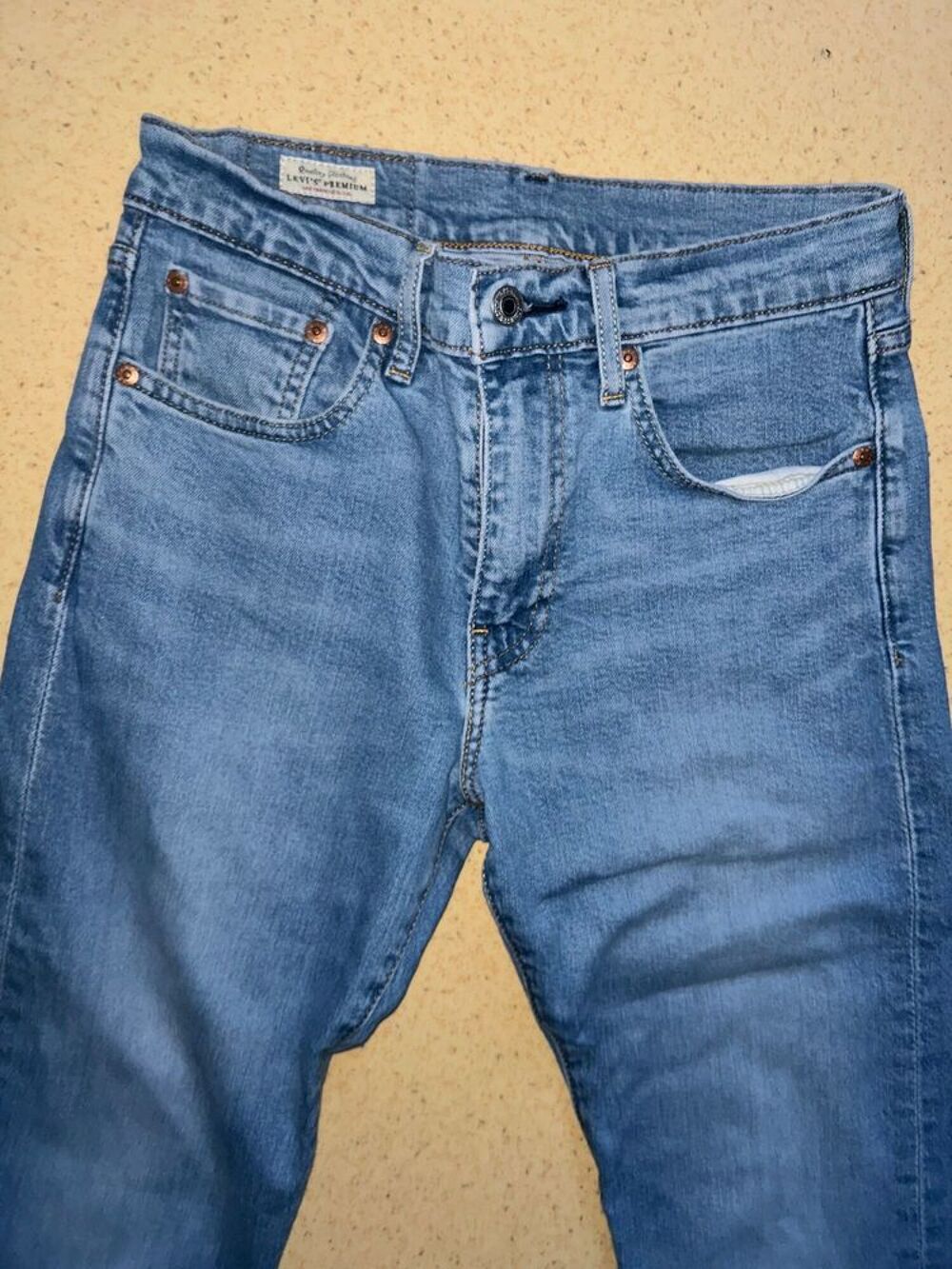Jeans bleu Lewi Straus &amp; Co W28 L32 Lot 512 Vêtements