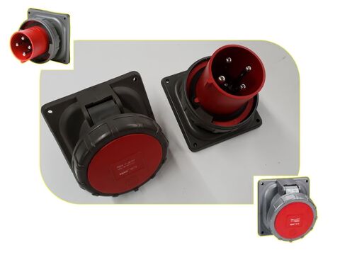 Prise fixe hypra fiche de tableau legrand 3P+T 125A 400V IP6 150 Bourseul (22)