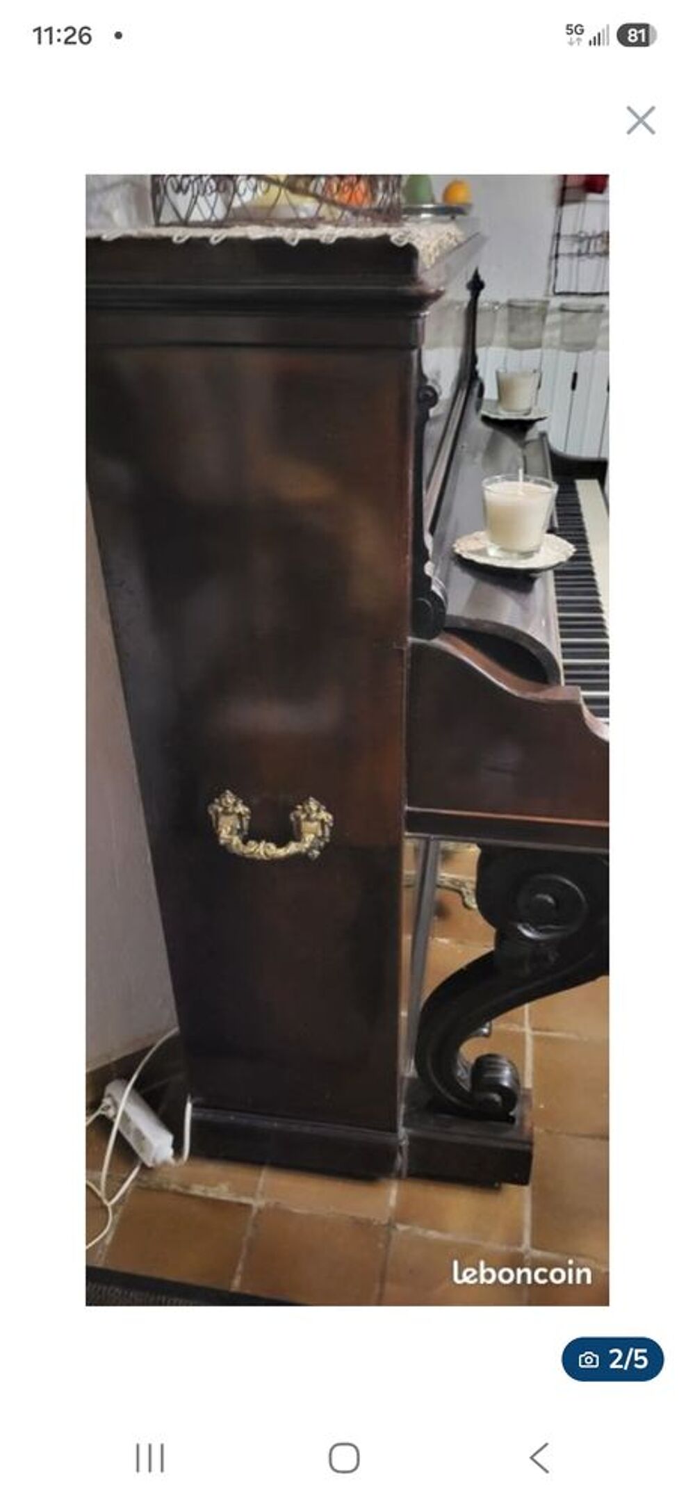 Piano droit Pleyel Instruments de musique