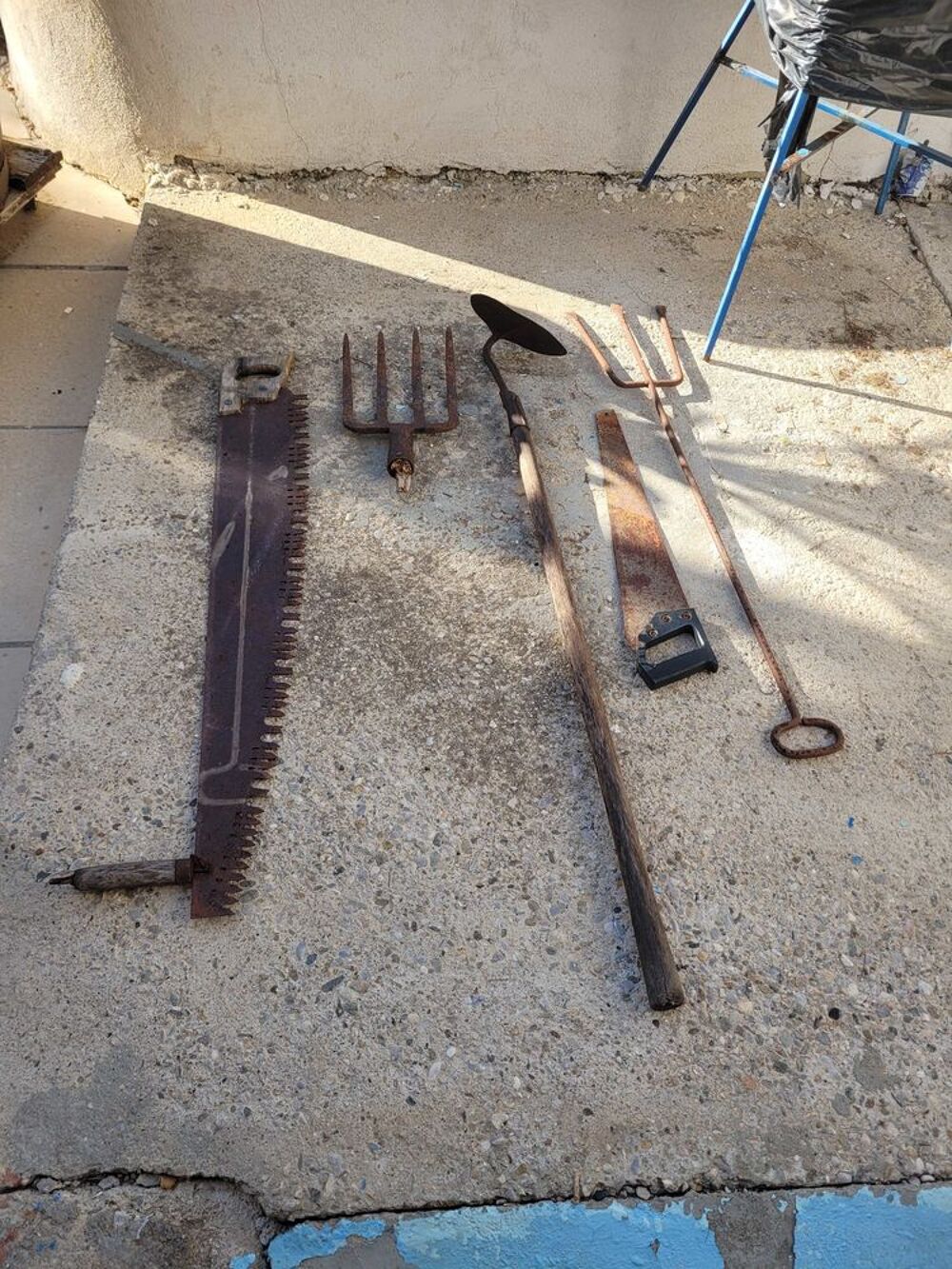 vieux outils Jardin