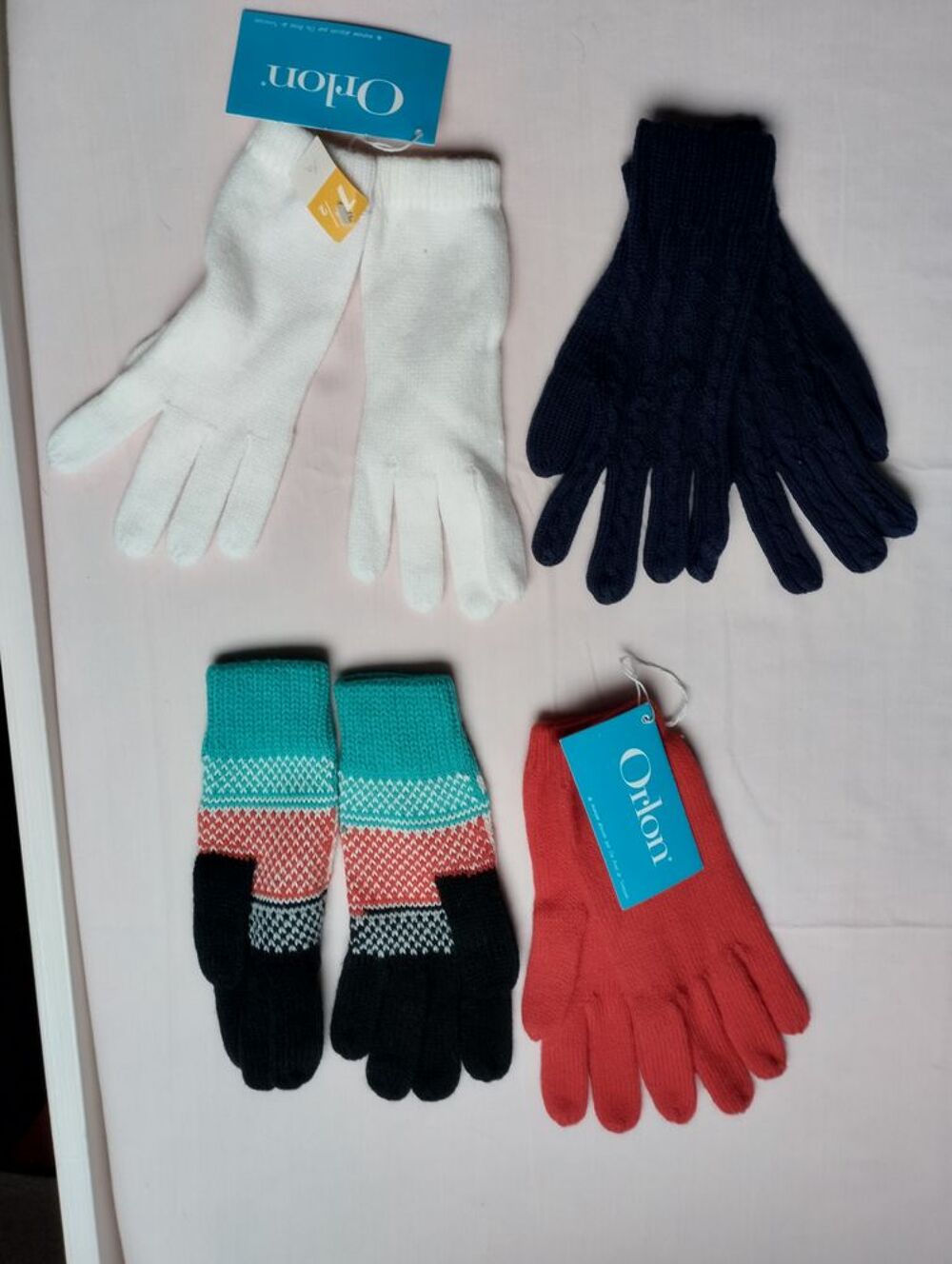 Lot Gants hiver Maroquinerie