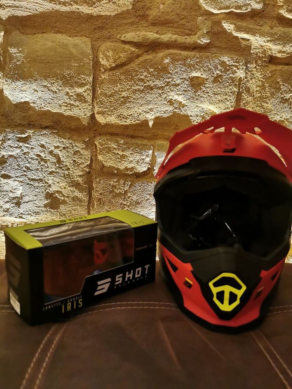 Casque et lunette de cross shot race gear neuf Sports