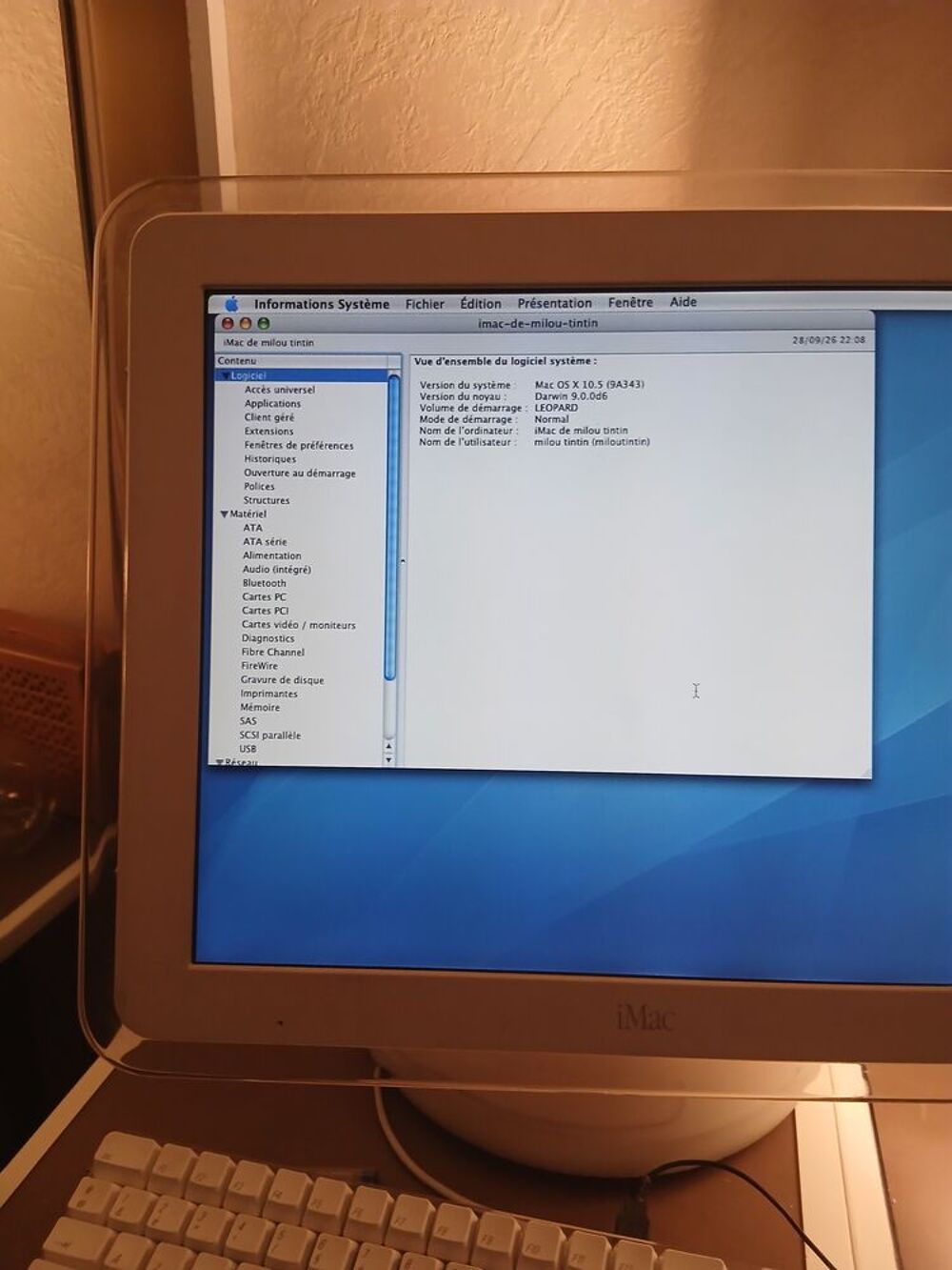 Imac g4 tournesol Matériel informatique