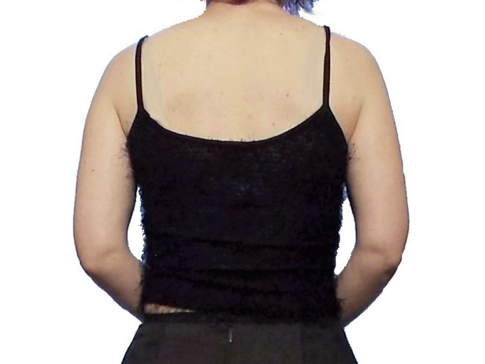 Top/ Tee Shirt Noir &agrave; Fines Bretelles- Taille 1- Jennyfer Vêtements
