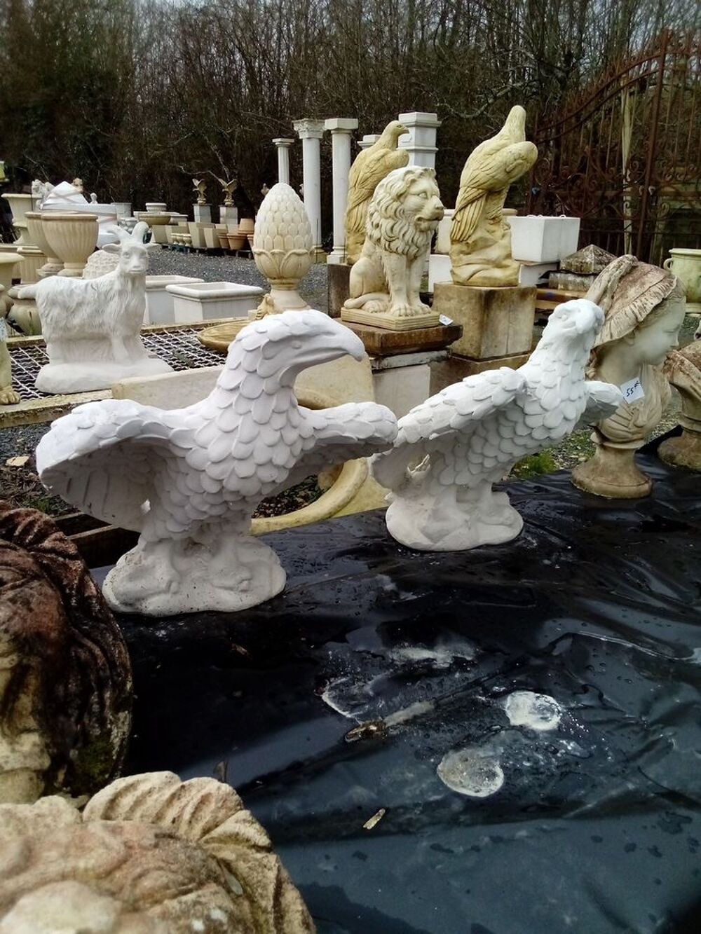 Aigle en pierre Décoration