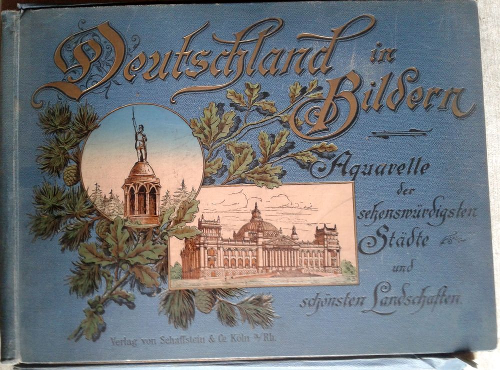 Rare ancien Deutschland in Bildern. Aquarelles Kempner 1895 