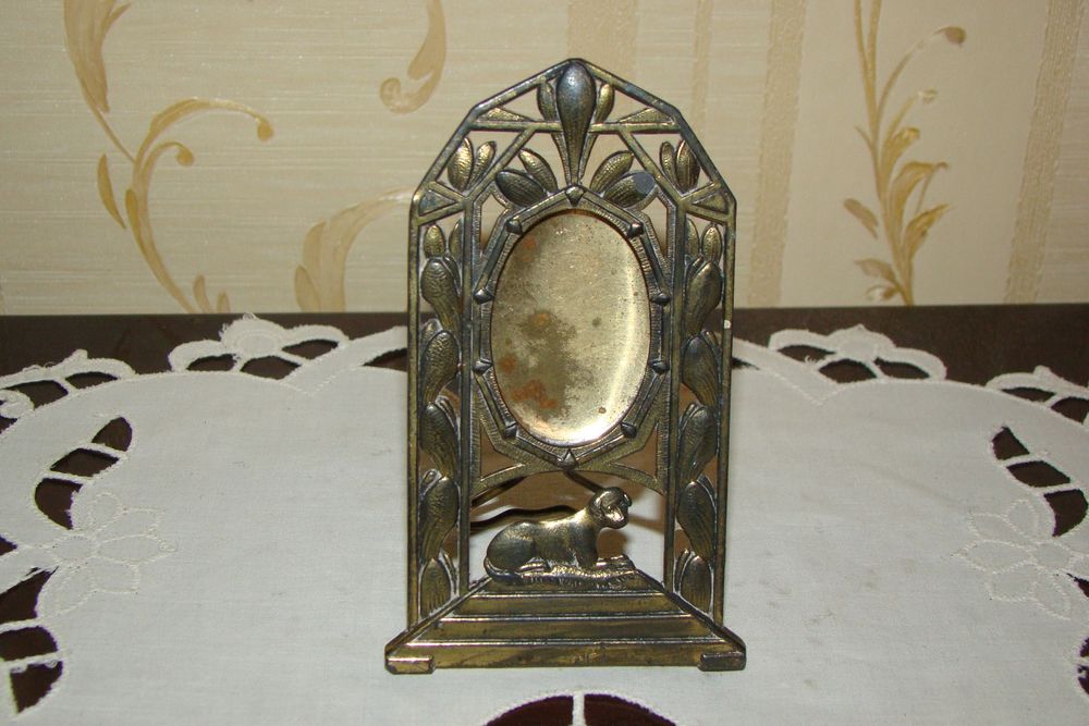 Cadre photo en laiton ajour&eacute; Art d&eacute;co
Décoration