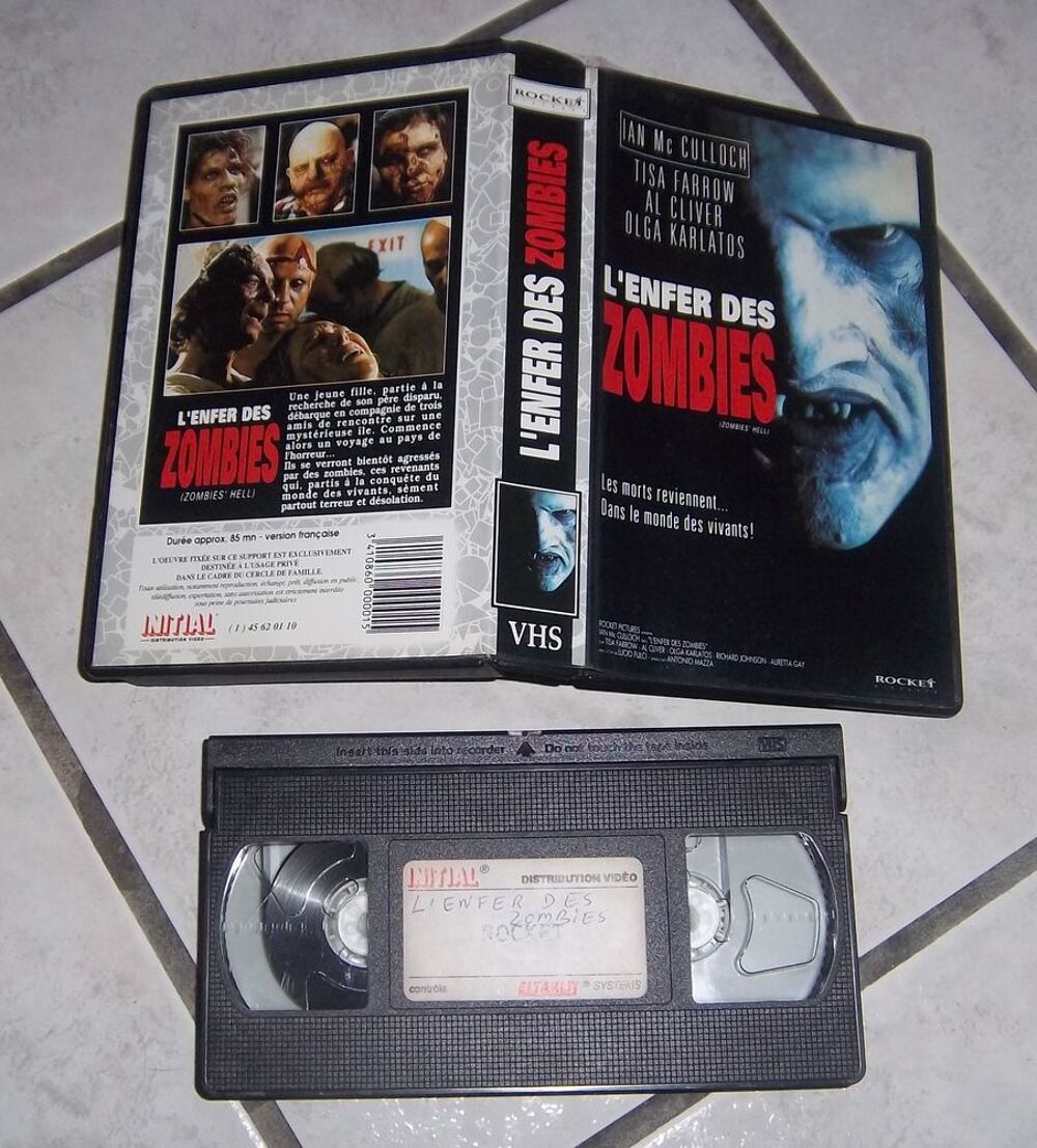 Vhs l'enfer des zombies Lucio Fulci DVD et blu-ray