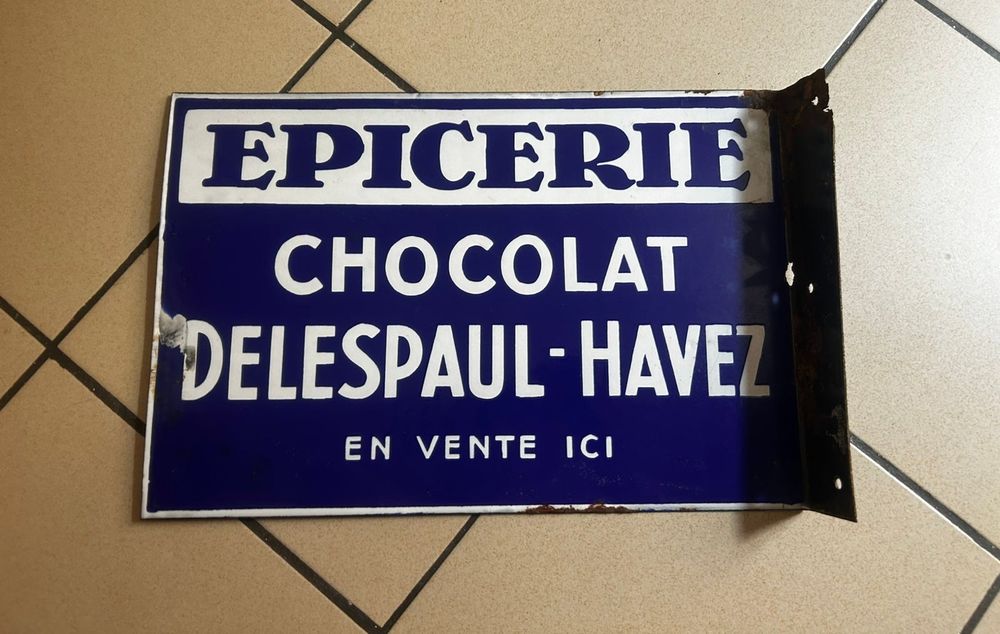 PLAQUE EMAILLEE ANCIENNE 
