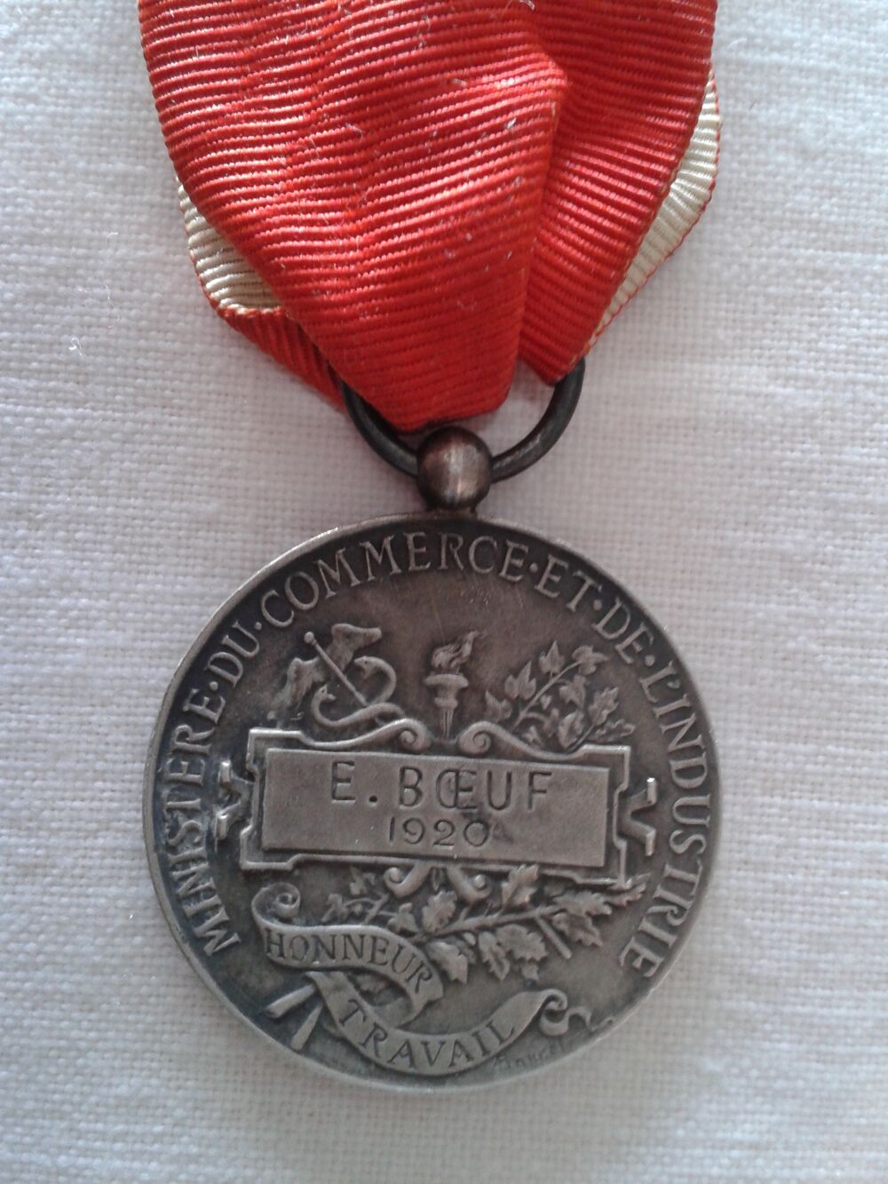 M&eacute;daille Minist&egrave;re du commerce et de l'industrie 1920 