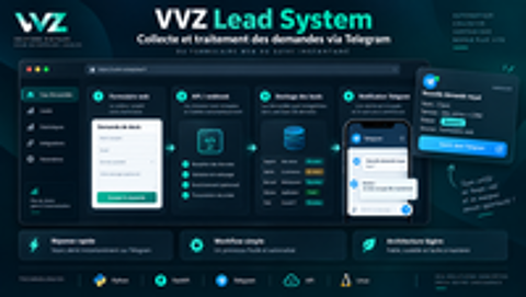   Développement Python, ERP, automatisation & API ? VVZ Studio 