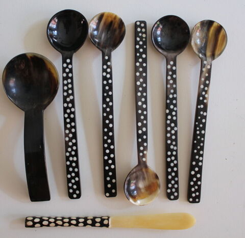 Lot de cuill�res confiture en corne - Afrique du Sud 20 Issy-les-Moulineaux (92)