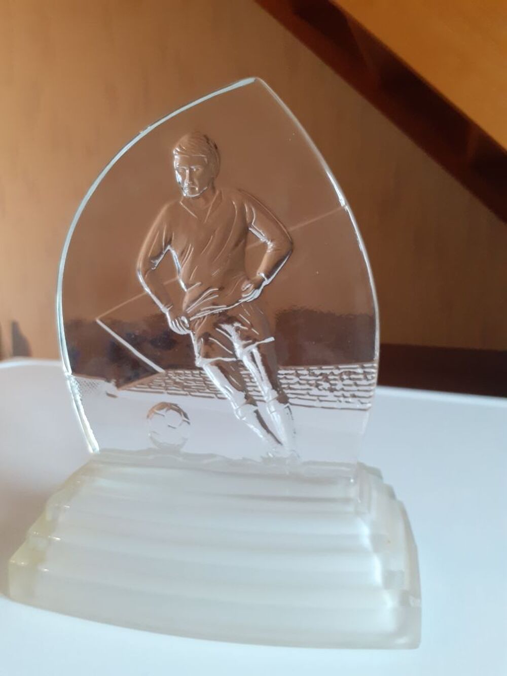 Footballeur en verre Décoration