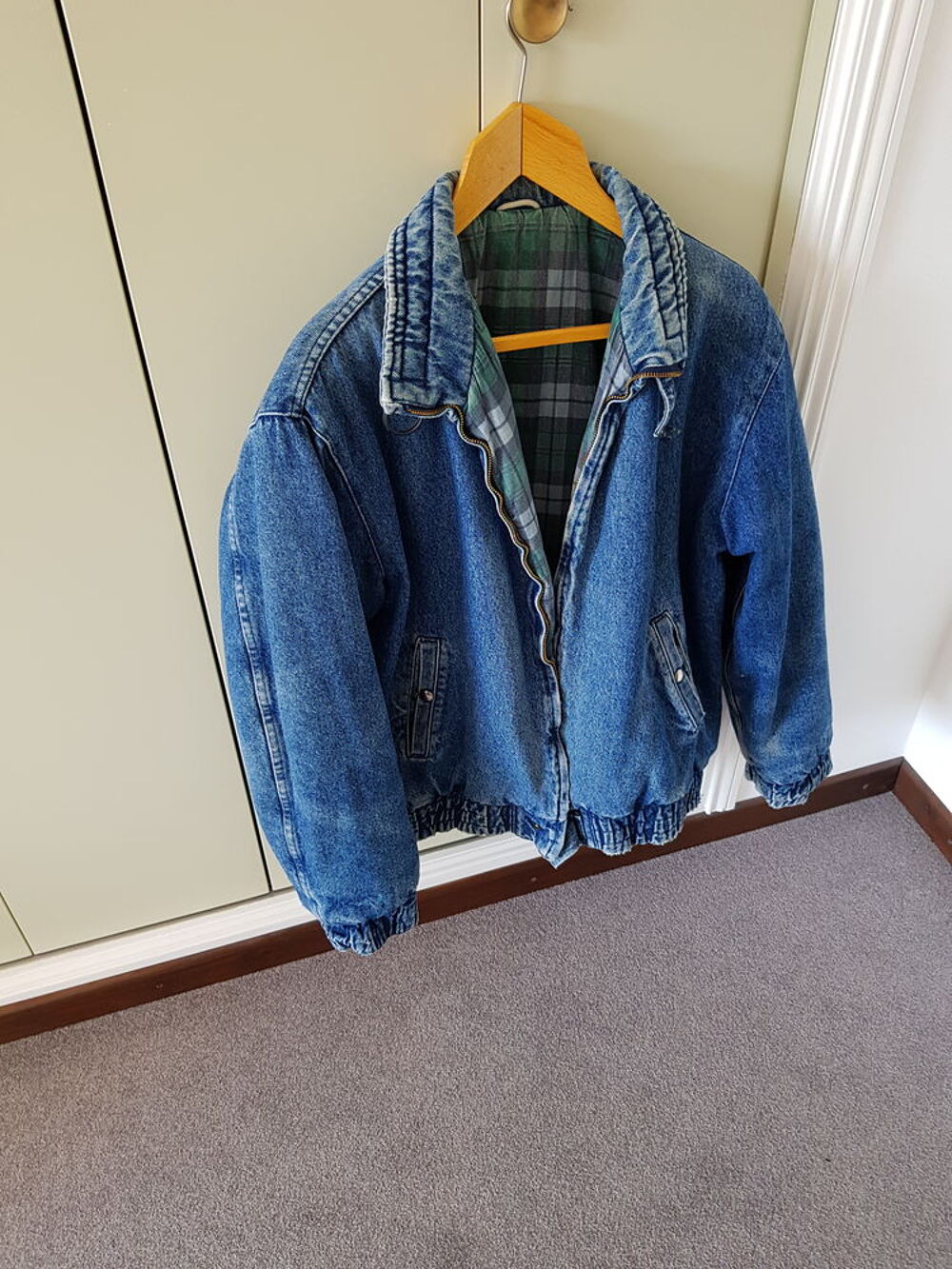 Blouson jean doubl&eacute; Vêtements