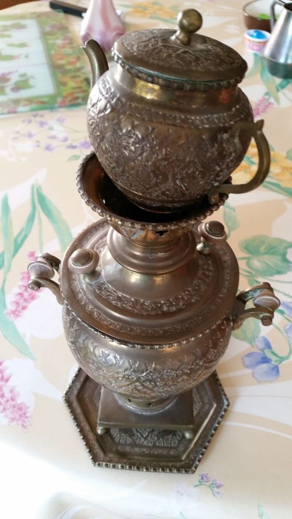 Petit samovar Iranien ancien Cuisine