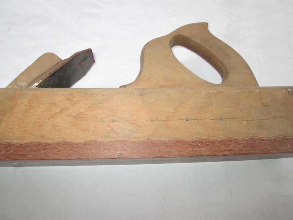 Rabot bois ancien de menuisier, rabot de longrain varlope Bricolage