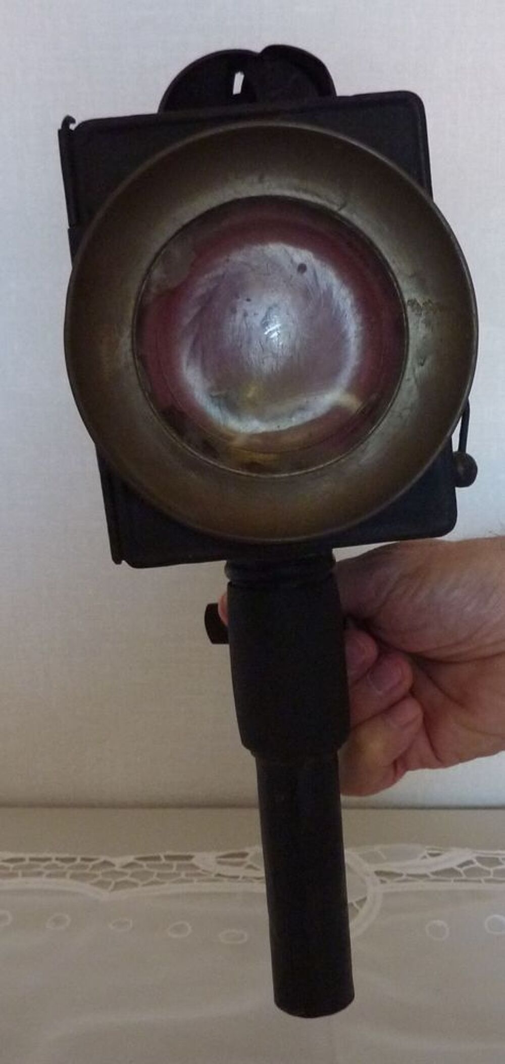 Ancienne lampe de cocher fiacre authentique Décoration