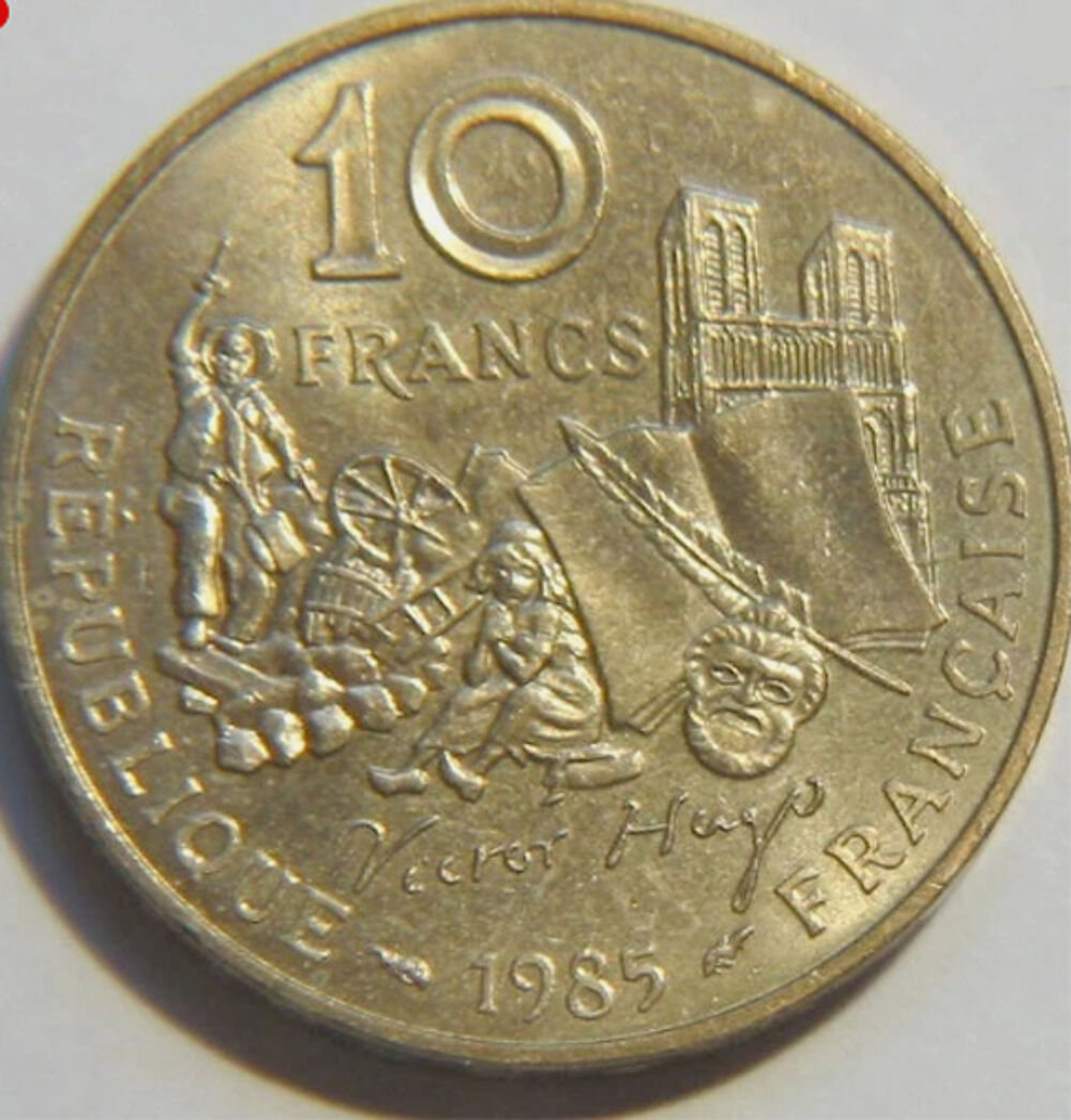 Pi&egrave;ce 10 francs Victor Hugo 1985 
