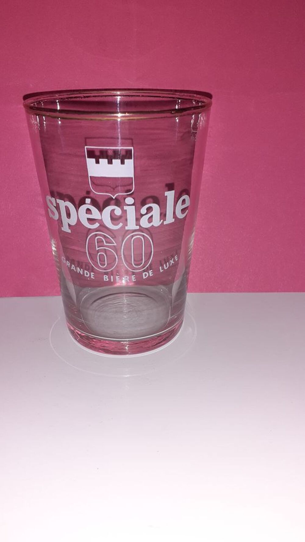 Un verre &agrave; bi&egrave;re 60 ans Décoration
