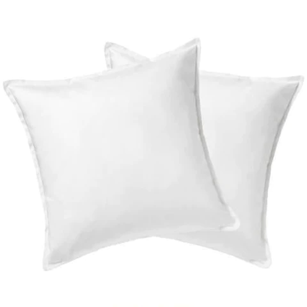 Taie d'Oreiller 65 x 65 cm - 100% Coton - Blanc Dcoration