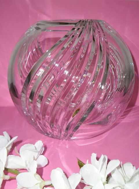 Vase boule cristal art-dco chic 120 Seclin (59)