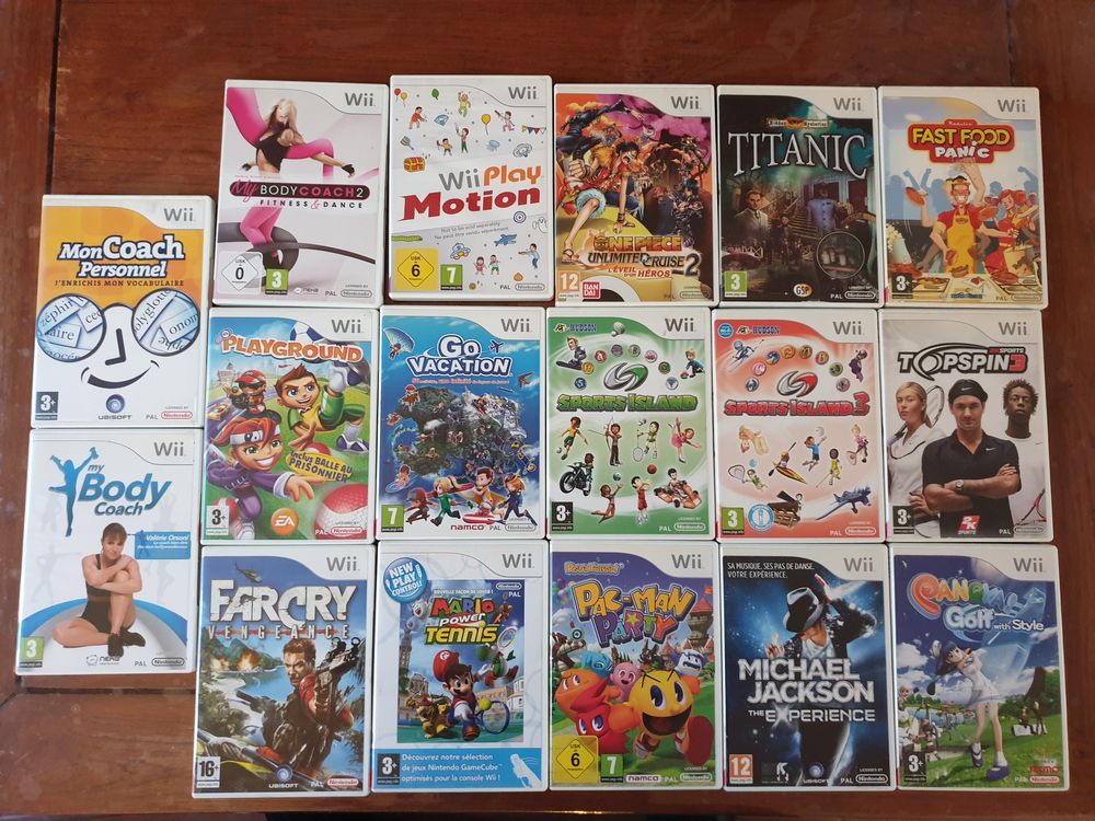 lot de 17 jeux wii Consoles et jeux vidéos