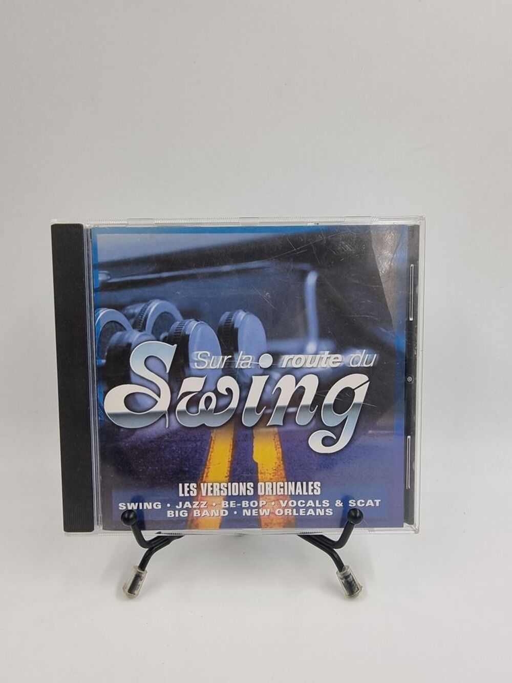 CD de musique Sur la Route du Swing avec boite CD et vinyles