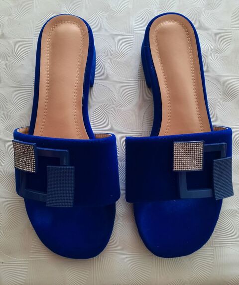Mules sandales MODE bleu dur- strass fantaisie P 36 - neuf  8 Domart-en-Ponthieu (80)