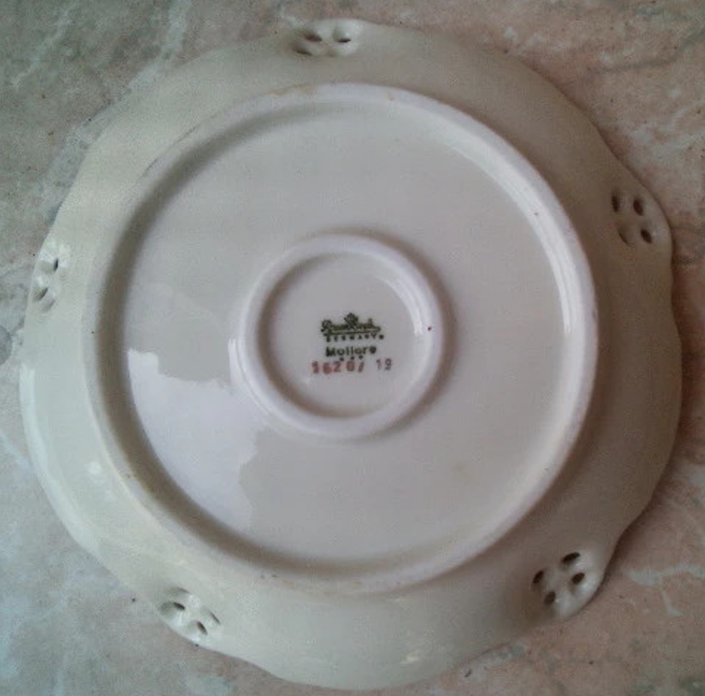 Coupelle num&eacute;rot&eacute;e Rosenthal alt -Bradant Gold-Moliere 