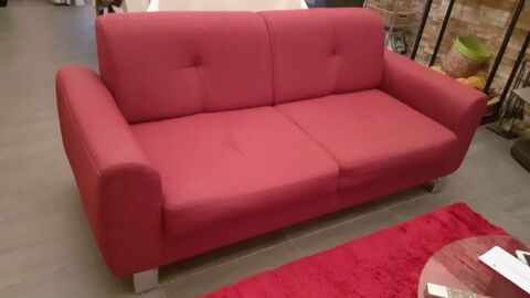 Canap et fauteuil tissus couleur rouge framboise 180 Saint-Srotin (89)