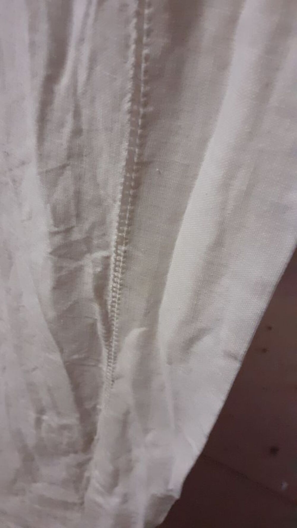 Drap blanc ancien lit 2 places Bricolage